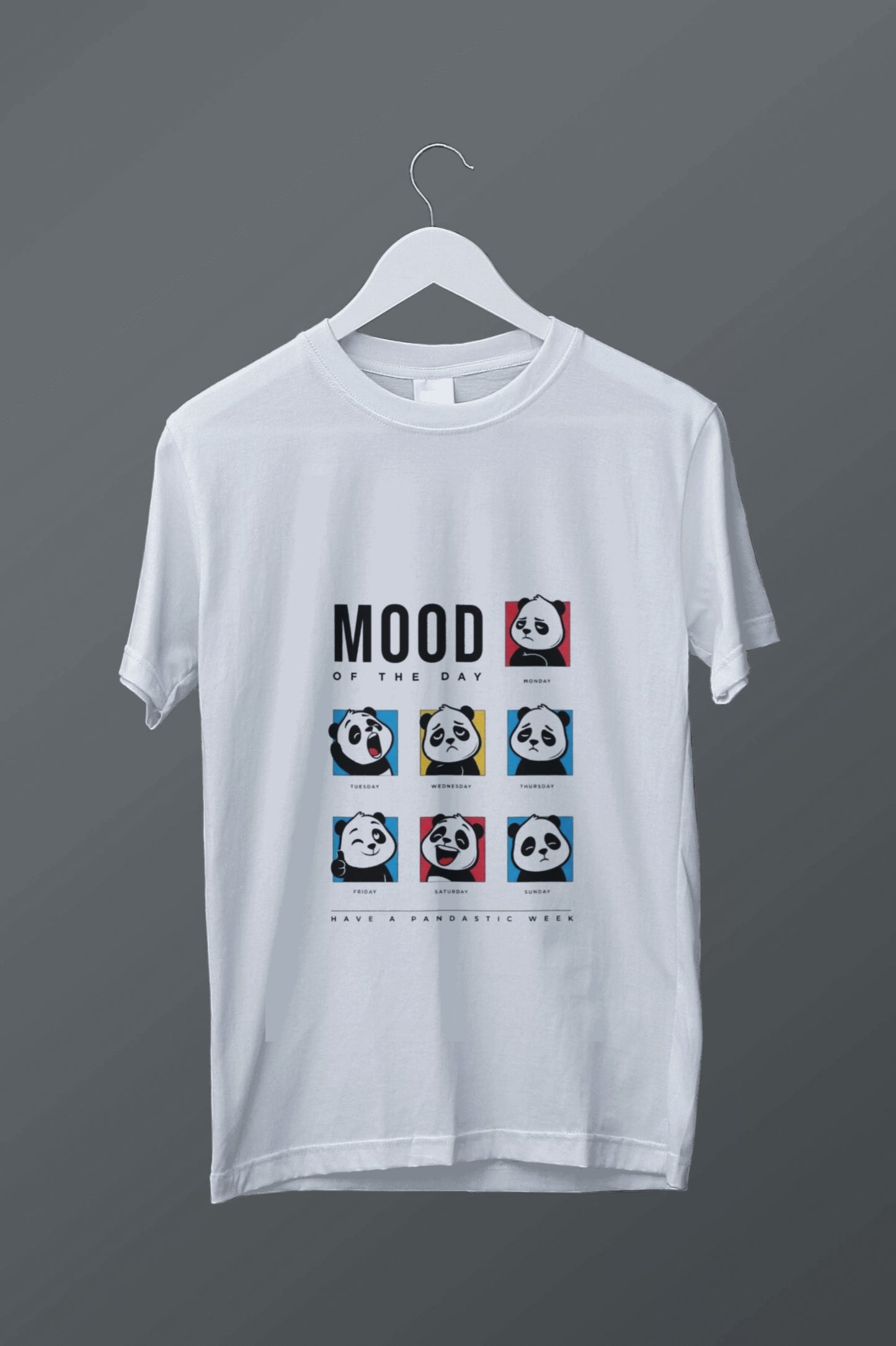 Funny Panda Mood T-Shirt β Cute Graphic Unisex Tee