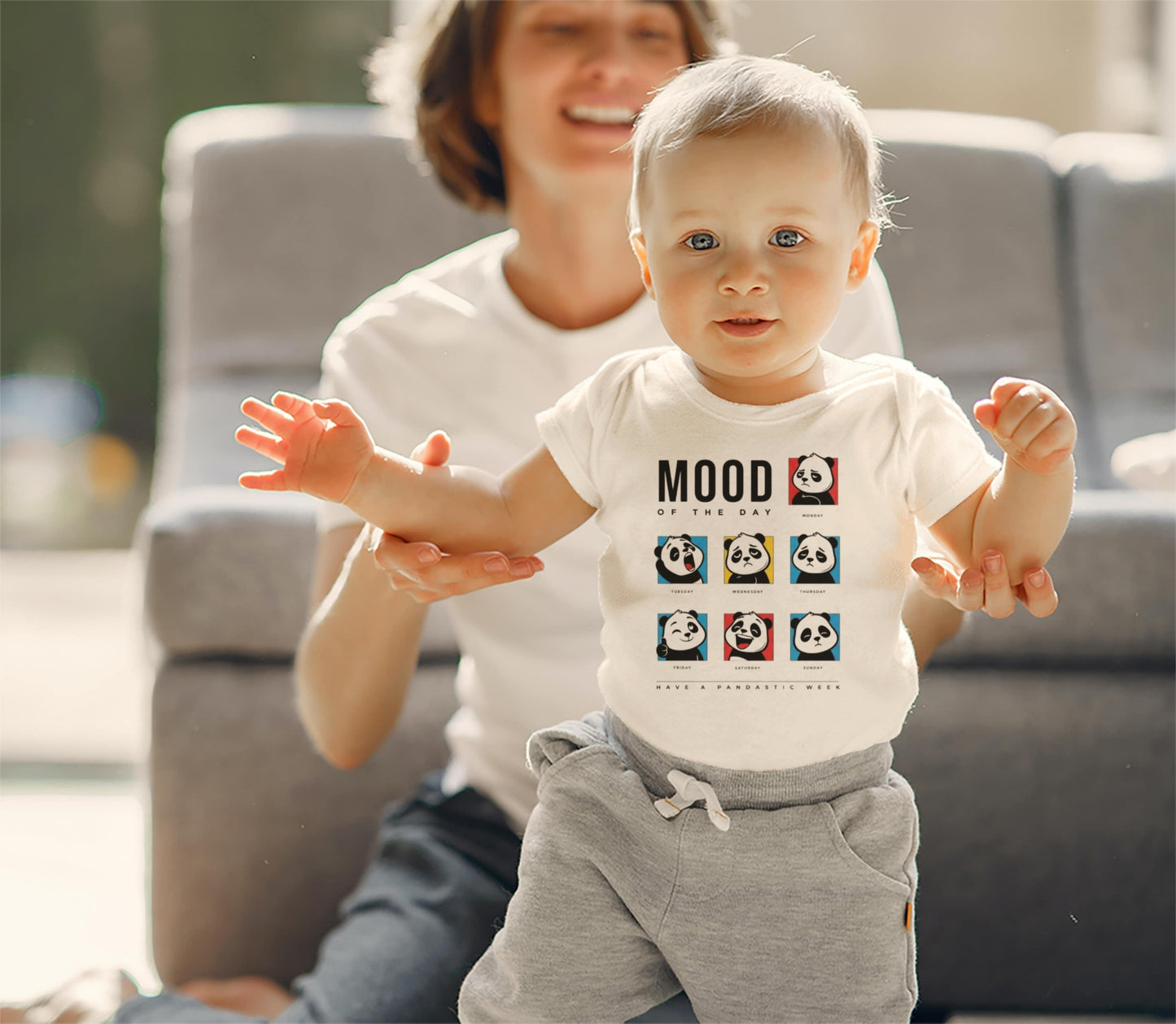 Funny Panda Mood T-Shirt β Cute Graphic Unisex Tee