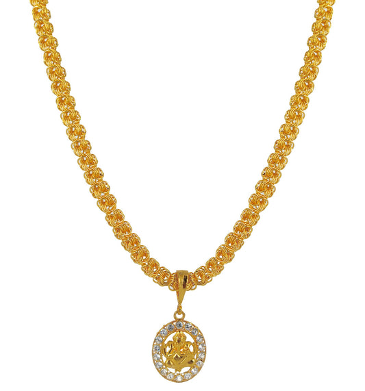 Luxurious Men’s Gold Plated Pendant with Chain – Stylish Casual Jewelry (Vol 6)