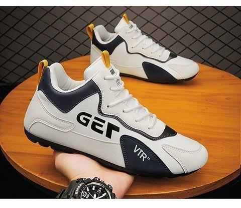 Trendy Men’s Casual Shoes – Multicolor Solid Pattern Synthetic Sneakers