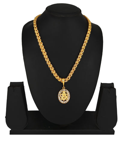 Luxurious Men’s Gold Plated Pendant with Chain – Stylish Casual Jewelry (Vol 6)