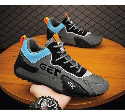 Trendy Men’s Casual Shoes – Multicolor Solid Pattern Synthetic Sneakers