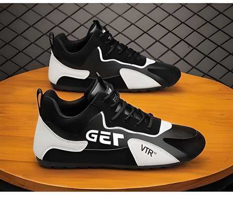 Trendy Men’s Casual Shoes – Multicolor Solid Pattern Synthetic Sneakers