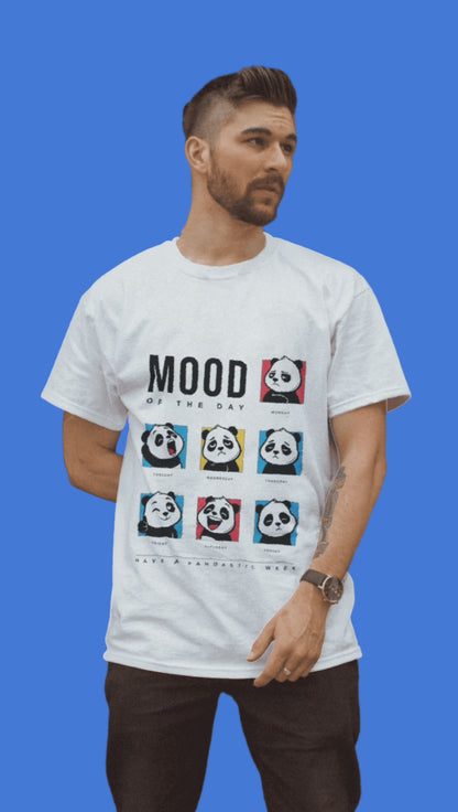 Funny Panda Mood T-Shirt – Cute Graphic Unisex Tee