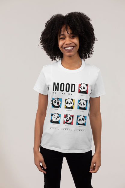 Funny Panda Mood T-Shirt – Cute Graphic Unisex Tee