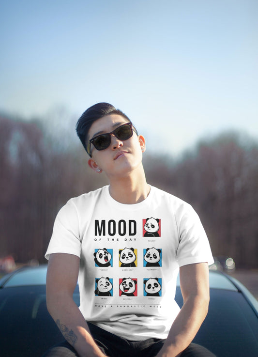 Funny Panda Mood T-Shirt – Cute Graphic Unisex Tee